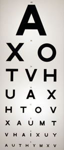 Do eye exam charts change often?